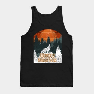 Vintage Wolf Aooo Madafakas - Easily Distracted By Wolves Tank Top